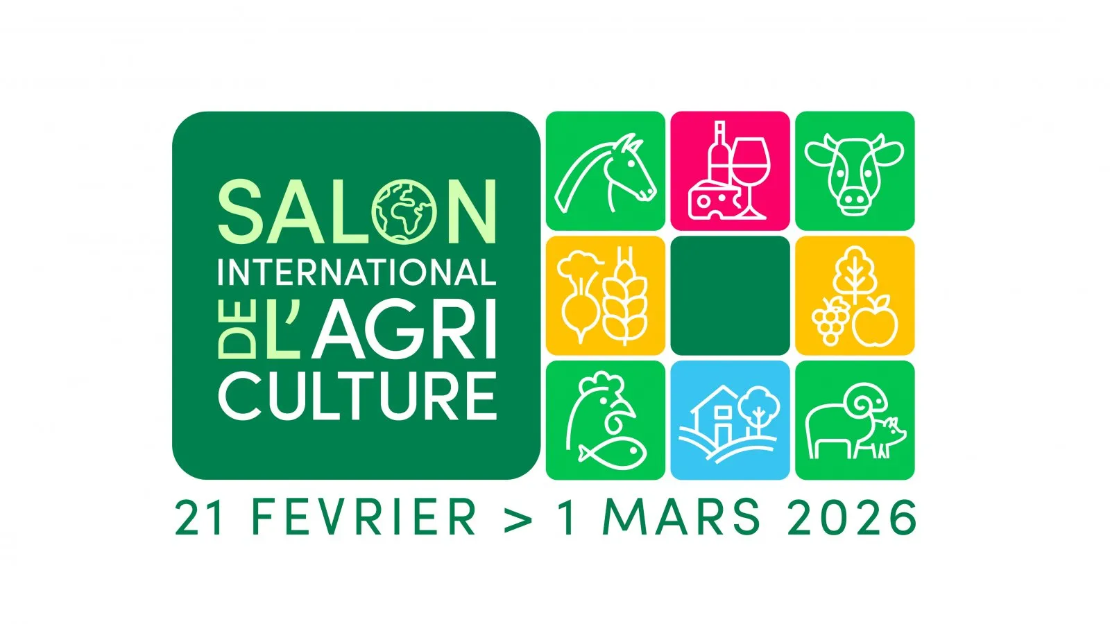 Affiche du salon de l'agriculture à Paris du 21 Février au 1 Mars 2026