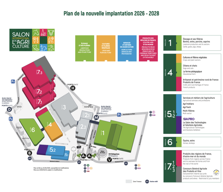 Plan du Parc exposition